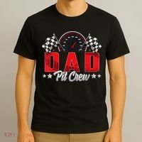 Race Car Birthday Party Racing Family Dad Pit Crew T-Shirt thumb 3