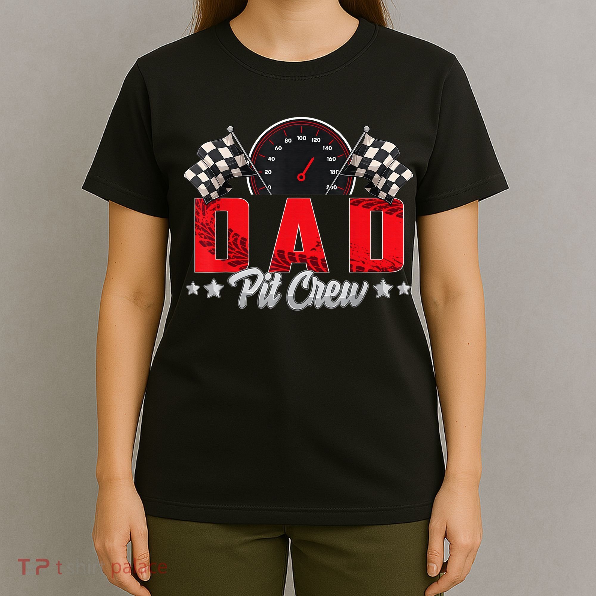 Race Car Birthday Party Racing Family Dad Pit Crew T-Shirt