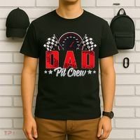 Race Car Birthday Party Racing Family Dad Pit Crew T-Shirt thumb 6