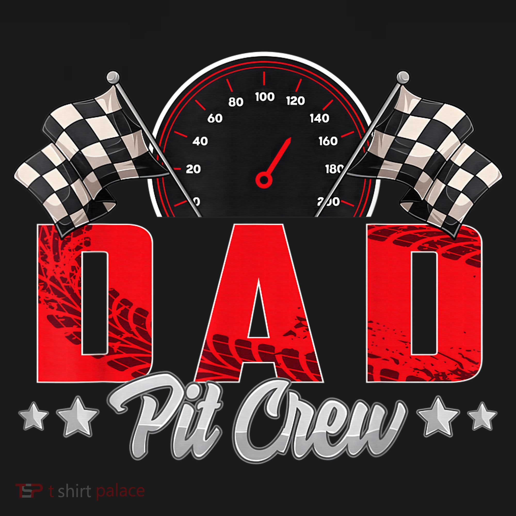 Race Car Birthday Party Racing Family Dad Pit Crew T-Shirt