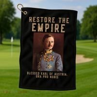 Roman Catholic Blessed Karl Of Austria Monarchist Golf Towel thumb 1