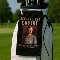 Roman Catholic Blessed Karl Of Austria Monarchist Golf Towel thumb 2