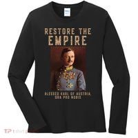 Roman Catholic Blessed Karl Of Austria Monarchist Women's Long Sleeve Shirt thumb 0