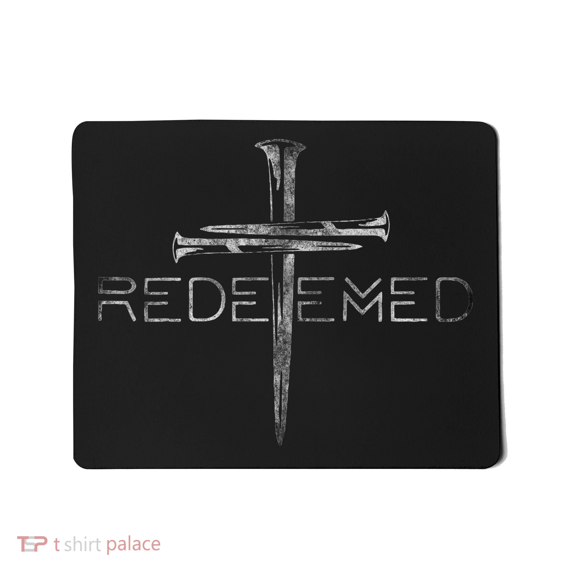 Redeemed Christian Bible Verse Cross Follower Christian Mousepad