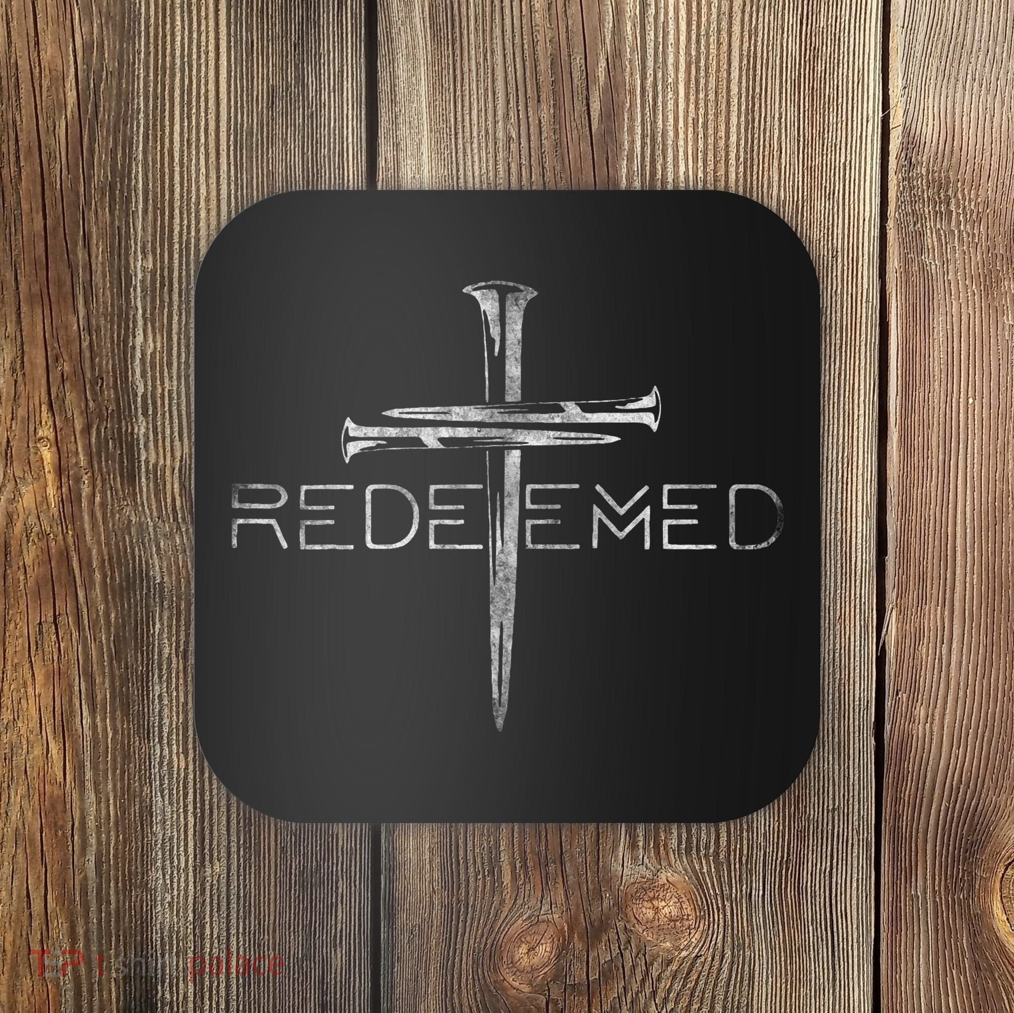 Redeemed Christian Bible Verse Cross Follower Christian Coaster