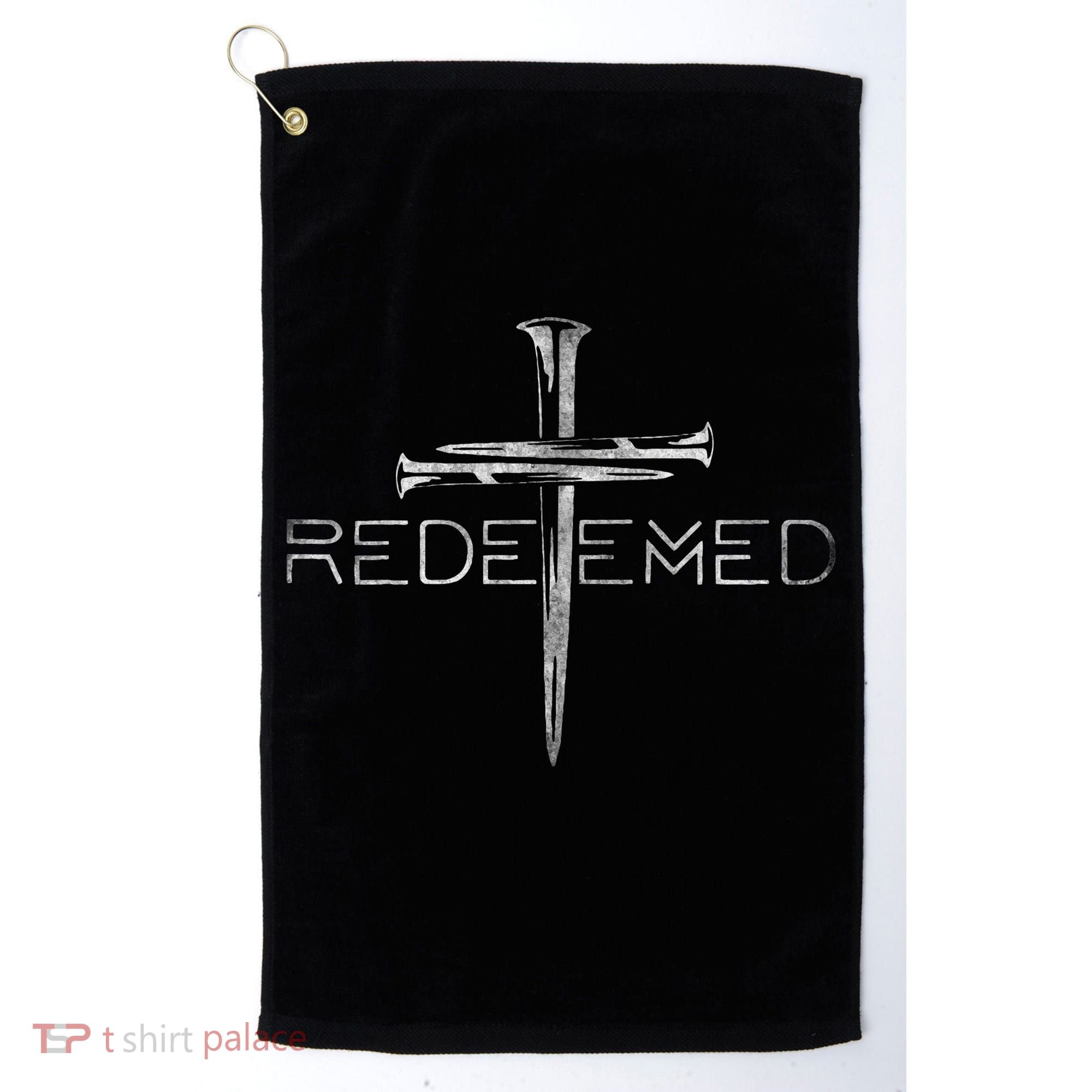 Redeemed Christian Bible Verse Cross Follower Christian Golf Towel