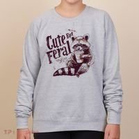Raccoon Cute But Feral Women's Sweatshirt thumb 0
