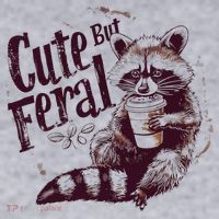 Raccoon Cute But Feral Women's Sweatshirt thumb 2