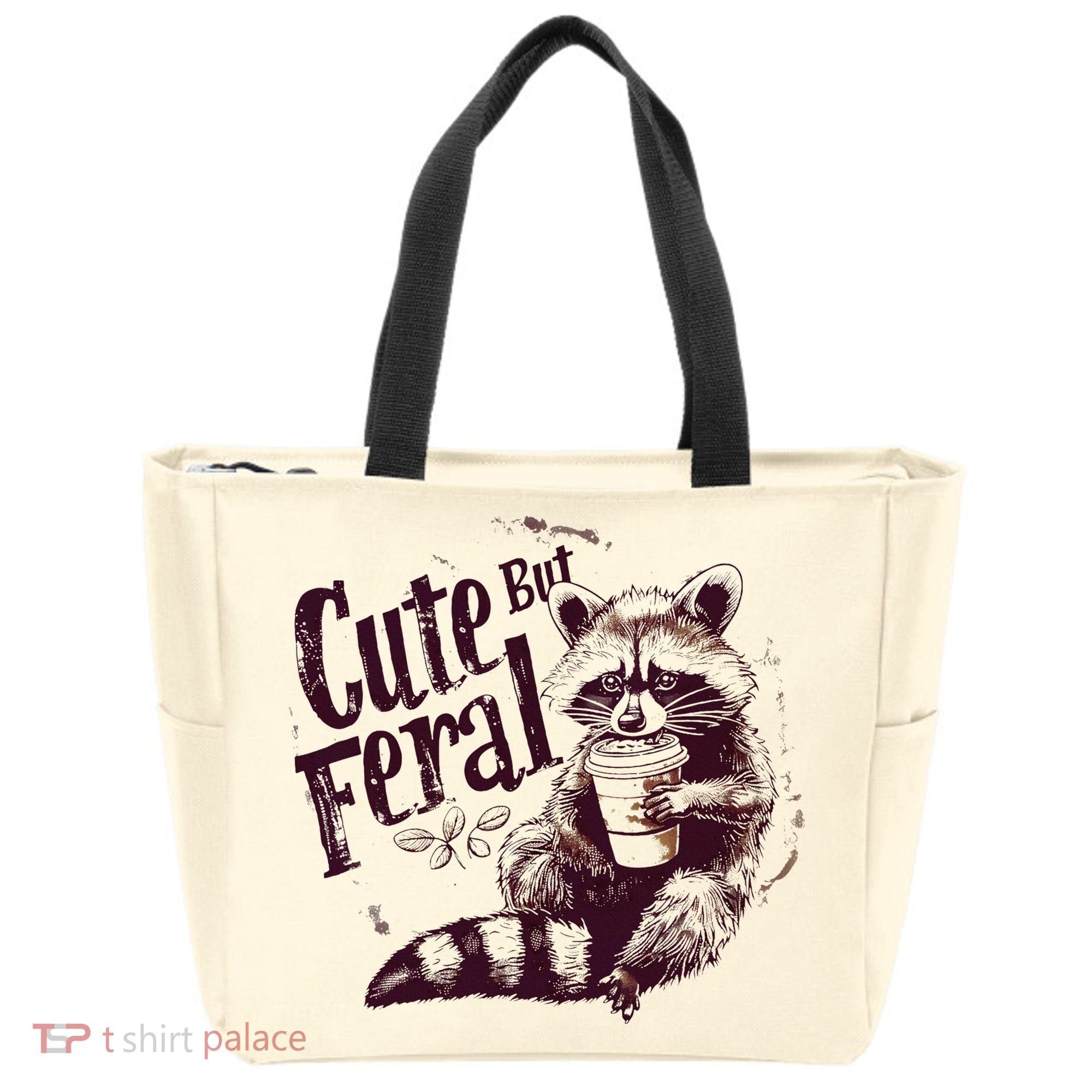 Raccoon Cute But Feral Tote Bag