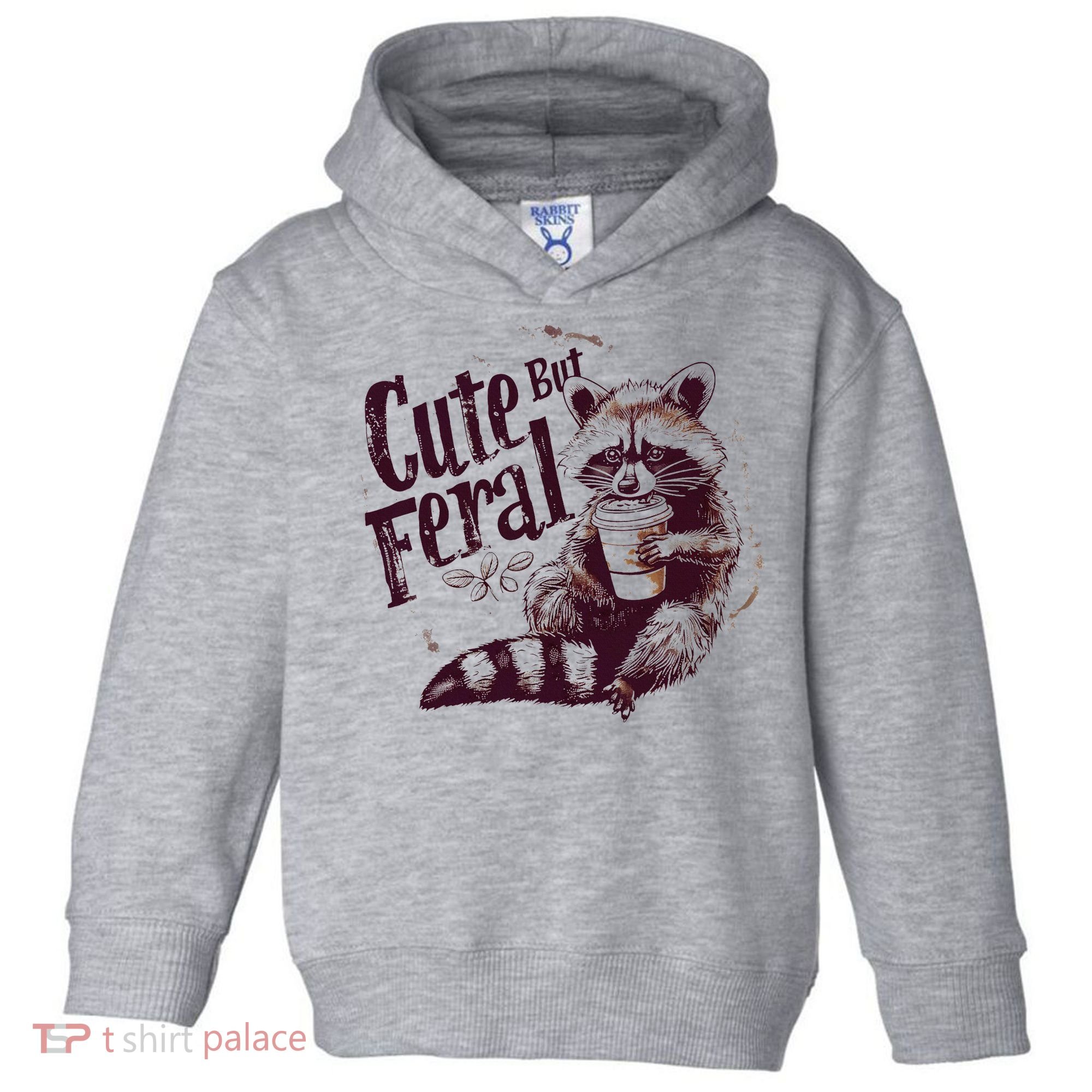 Raccoon Cute But Feral Toddler Hoodie