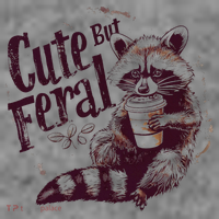 Raccoon Cute But Feral Toddler Hoodie thumb 2