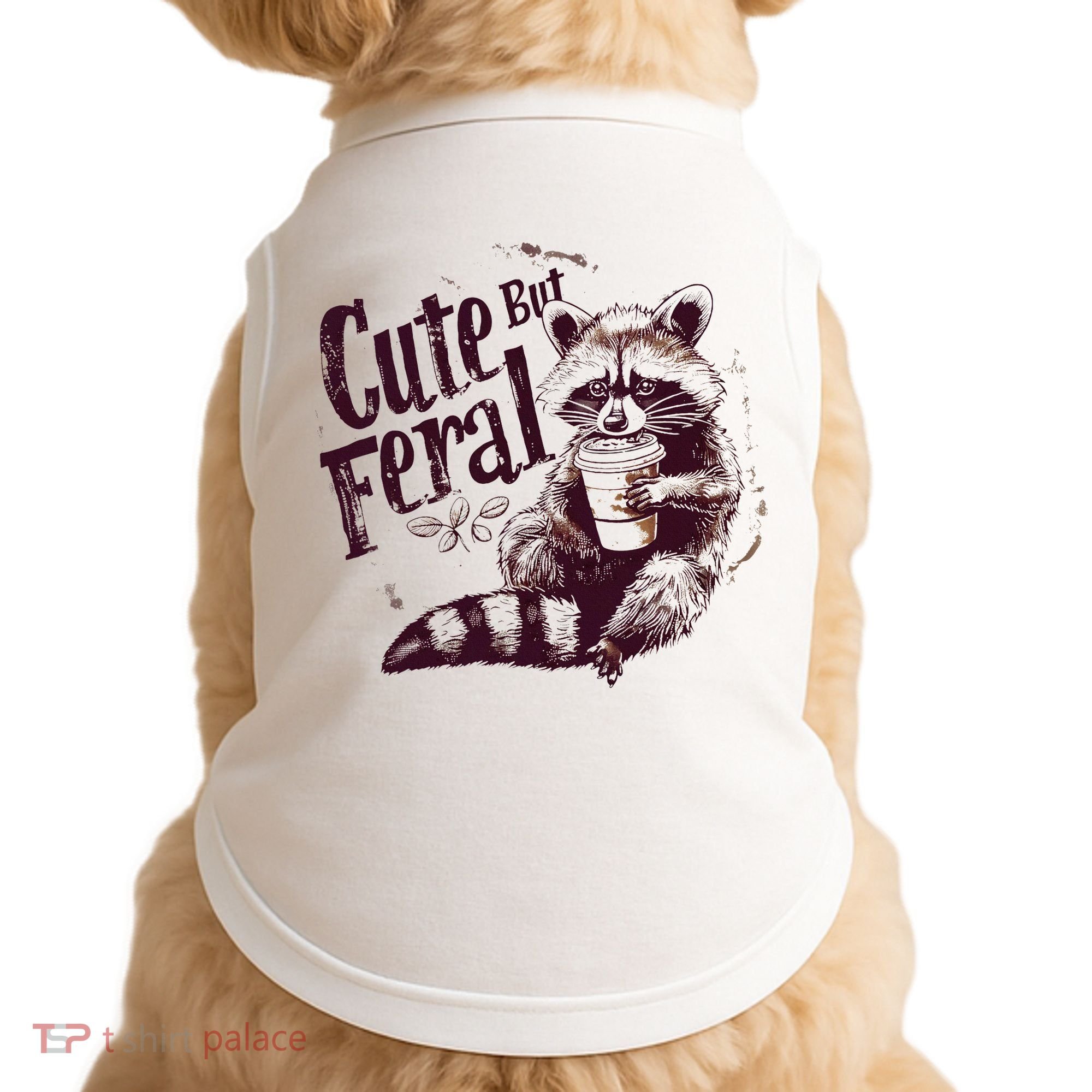 Raccoon Cute But Feral Doggie Tank