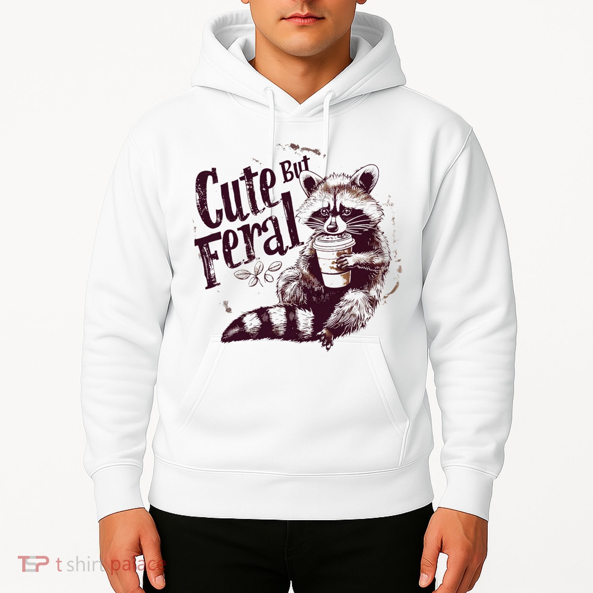 Raccoon Cute But Feral Hoodie