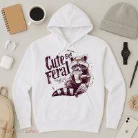Raccoon Cute But Feral Hoodie thumb 3