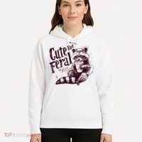 Raccoon Cute But Feral Hoodie thumb 5