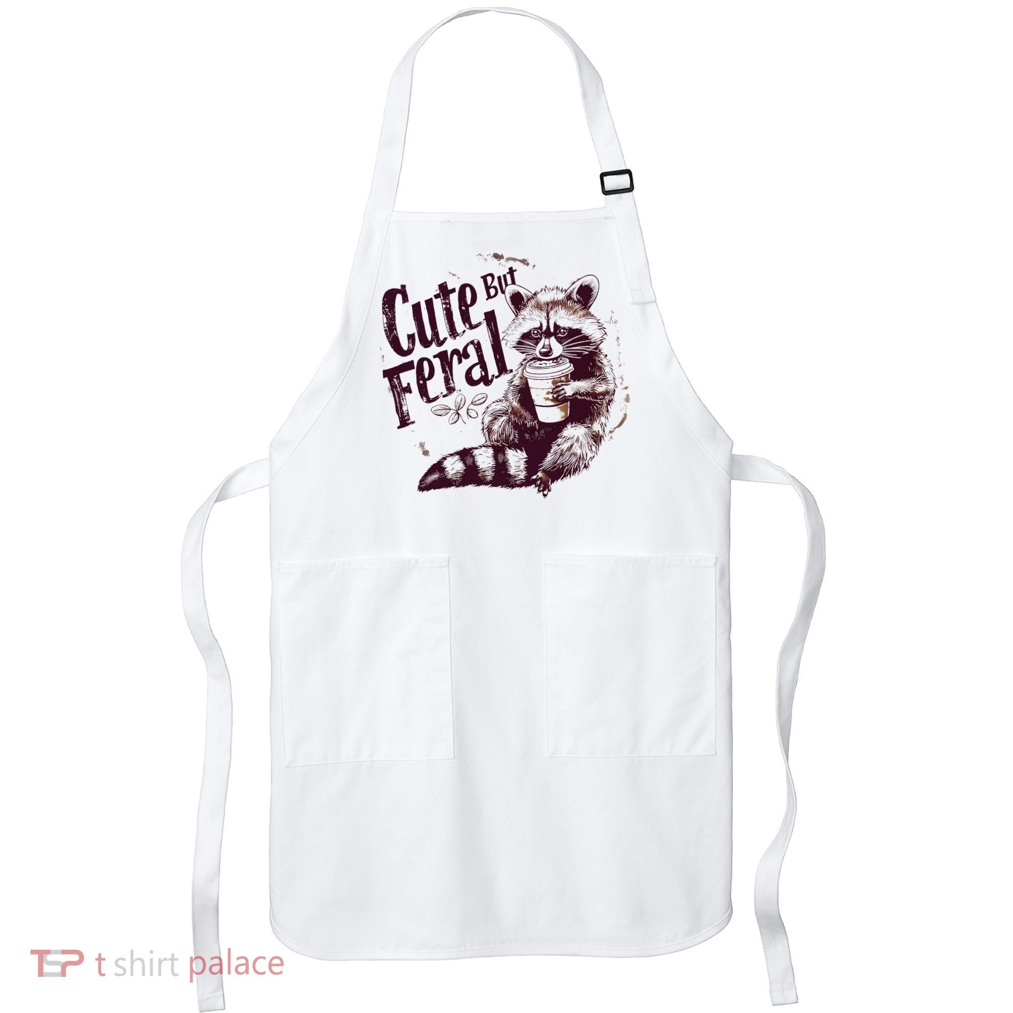 Raccoon Cute But Feral Apron