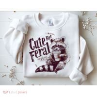 Raccoon Cute But Feral Sweatshirt thumb 2