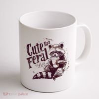 Raccoon Cute But Feral Coffee Mug thumb 1