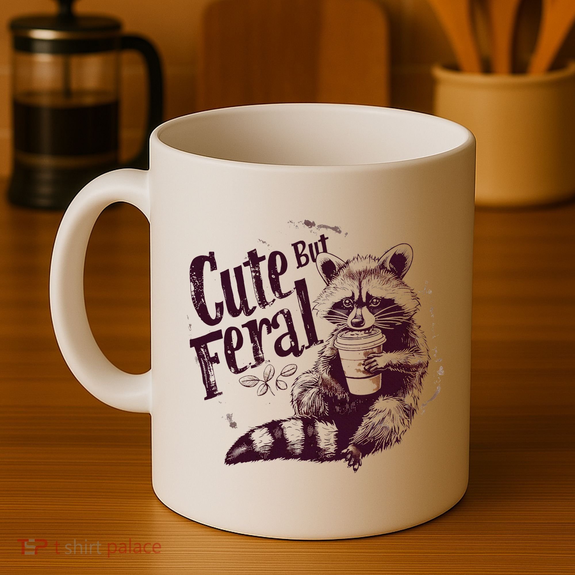 Raccoon Cute But Feral Coffee Mug