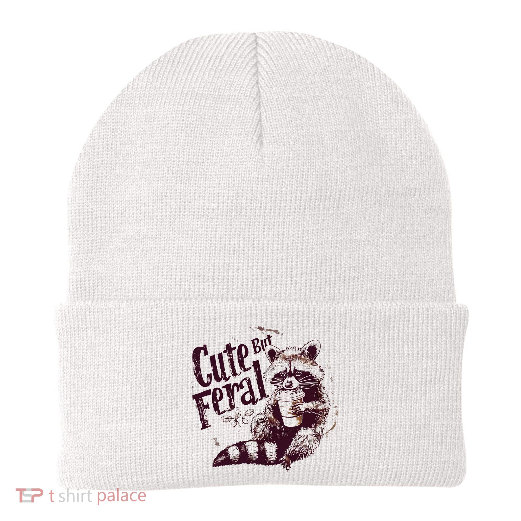 Raccoon Cute But Feral Beanie
