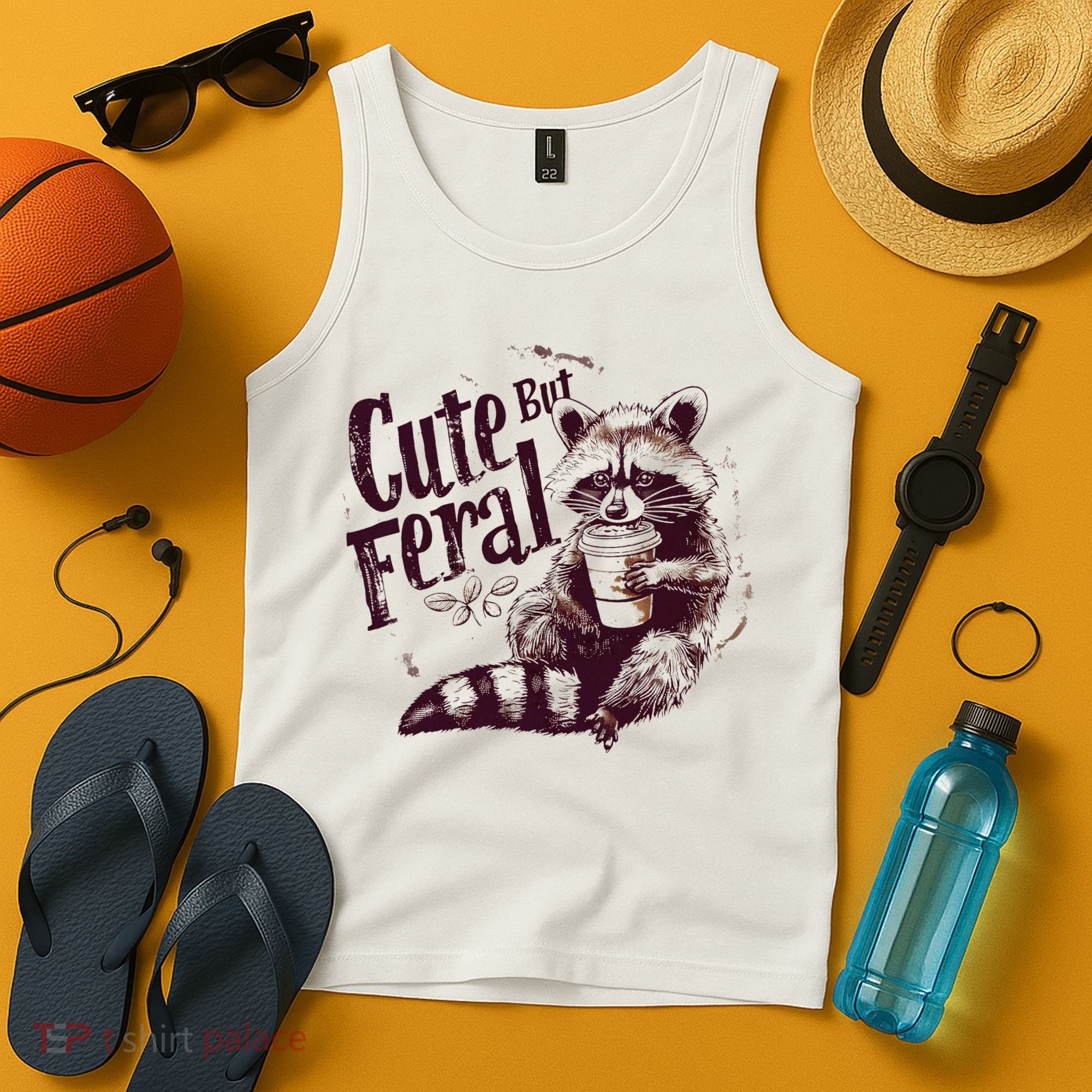 Raccoon Cute But Feral Tank Top