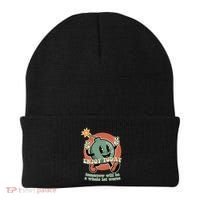 Retro Cartoon Bomb Nihilism Classic Fit Crew Neck Short Sleeve Black Beanie thumb 0