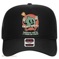 Retro Cartoon Bomb Nihilism Classic Fit Crew Neck Short Sleeve Black Hat thumb 0