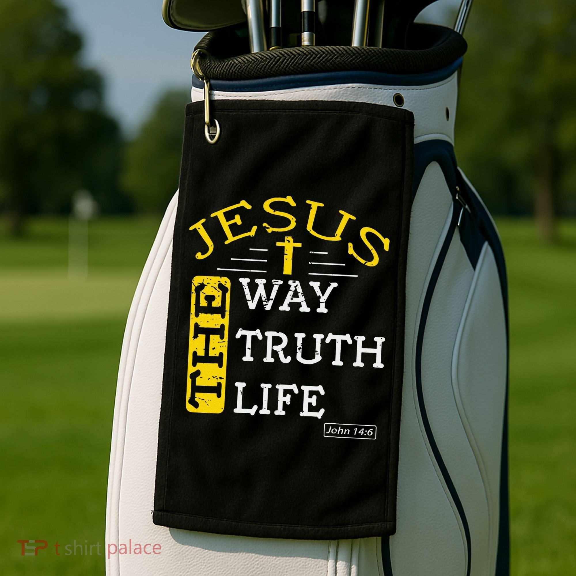 Religious Christian Bible Verse 146 Biblical Gospel Golf Towel