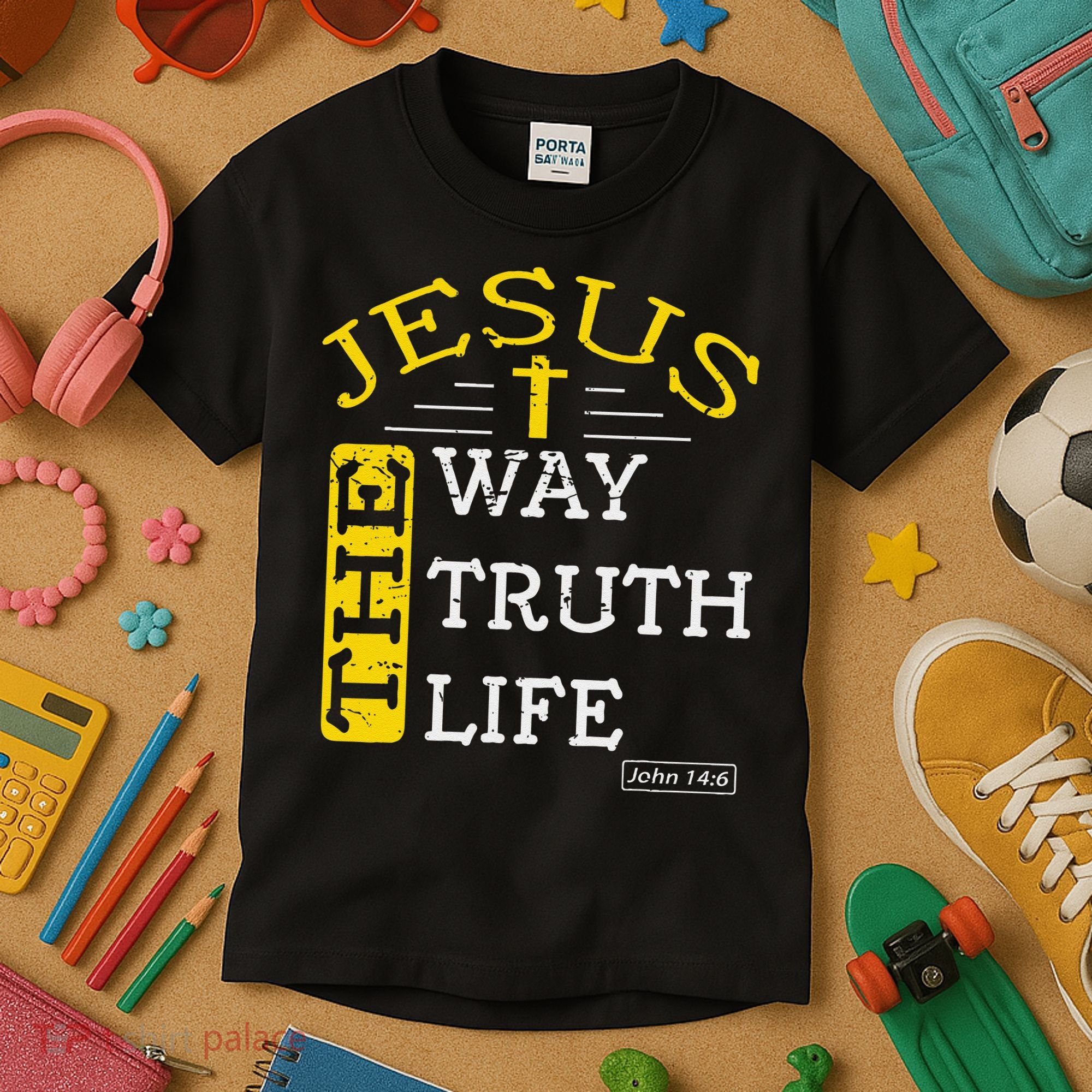 Religious Christian Bible Verse 146 Biblical Gospel Kids T-Shirt