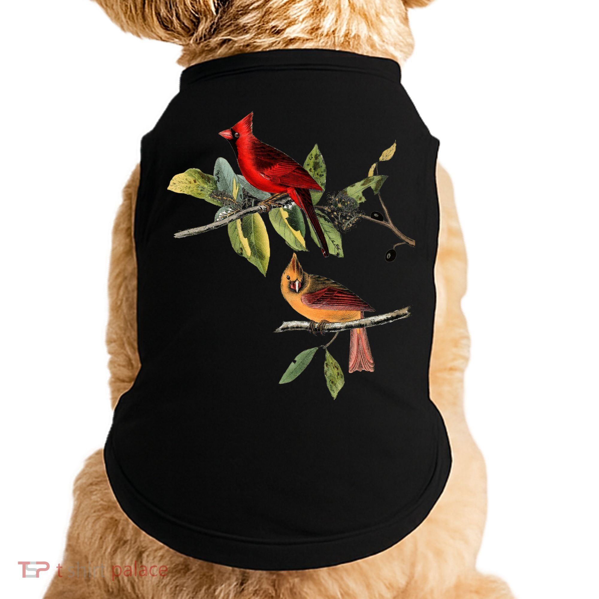 Red Cardinal Bird Male Female Gift For Cardinal Bird Lovers Gift Doggie Tank