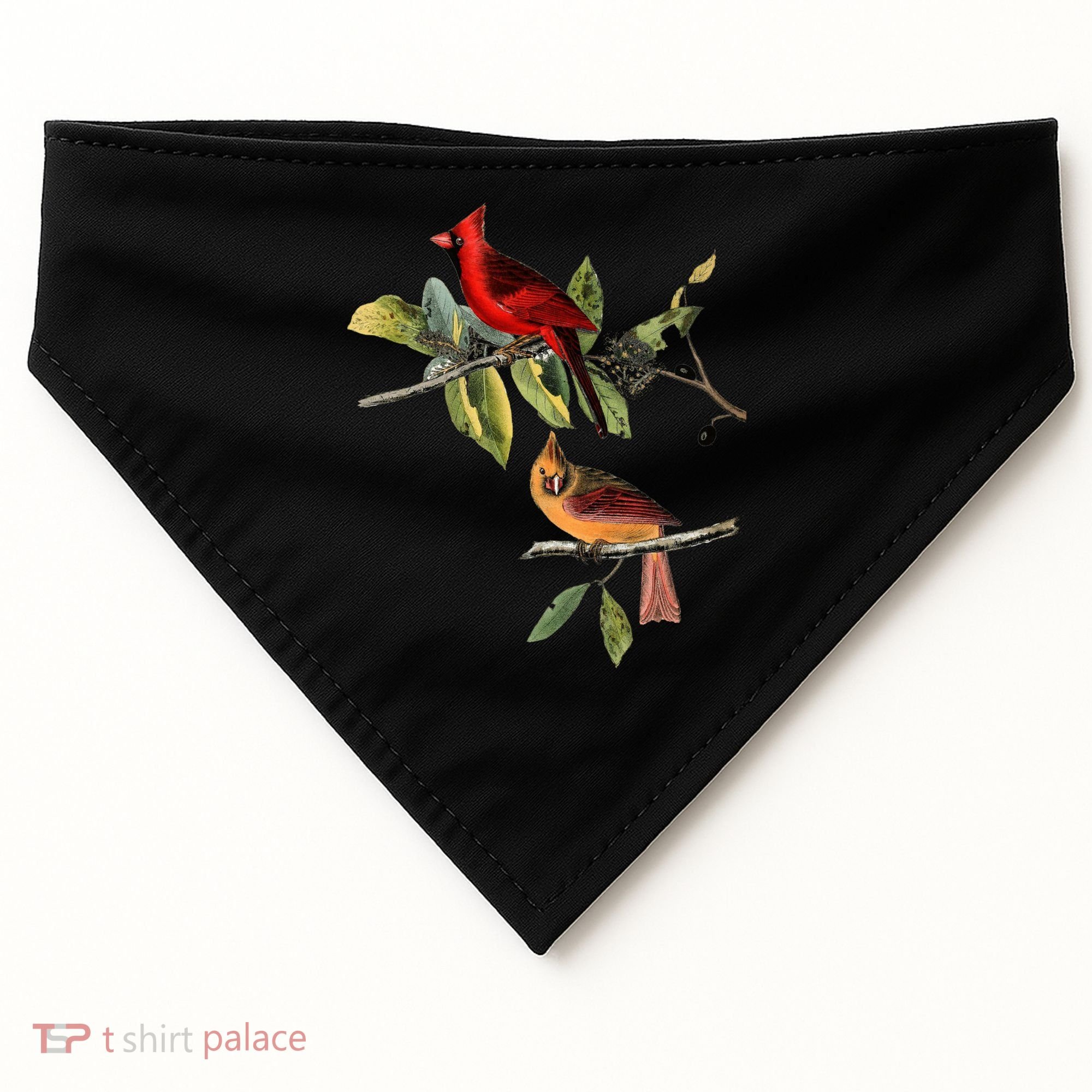 Red Cardinal Bird Male Female Gift For Cardinal Bird Lovers Gift USA-Made Doggie Bandana