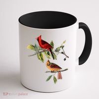 Red Cardinal Bird Male Female Gift For Cardinal Bird Lovers Gift Coffee Mug thumb 1