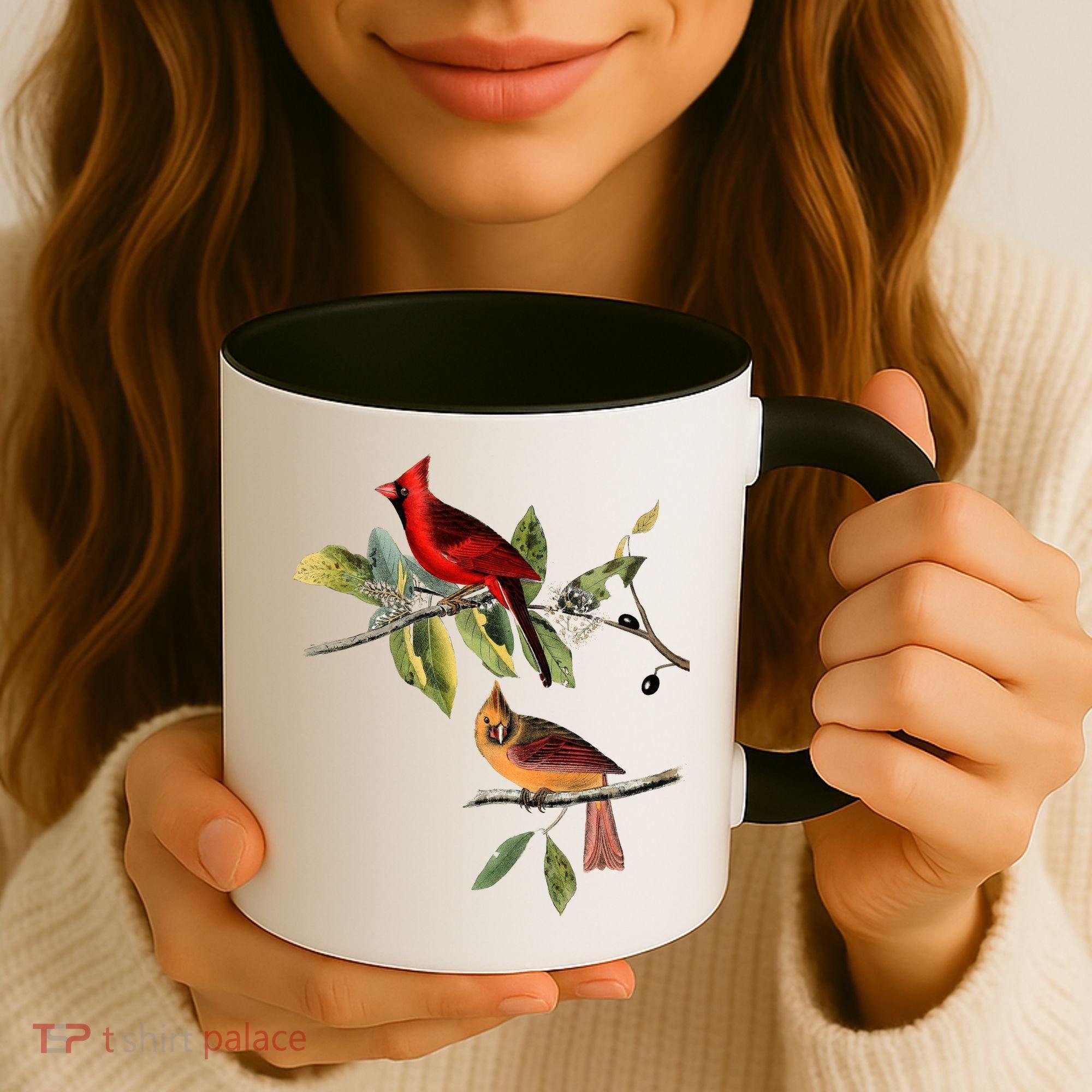 Red Cardinal Bird Male Female Gift For Cardinal Bird Lovers Gift Coffee Mug