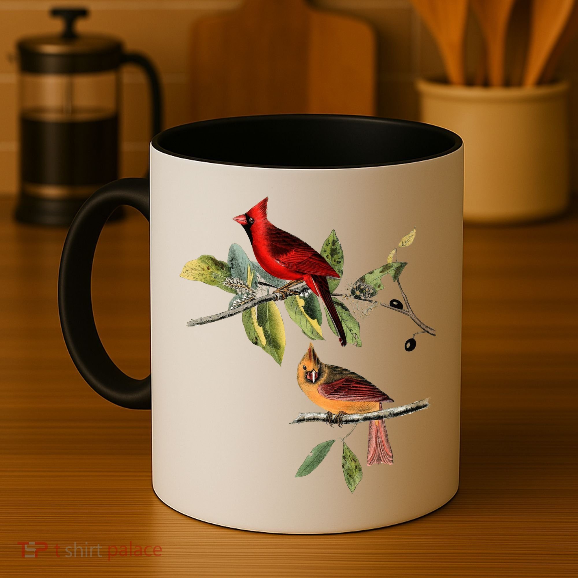 Red Cardinal Bird Male Female Gift For Cardinal Bird Lovers Gift Coffee Mug