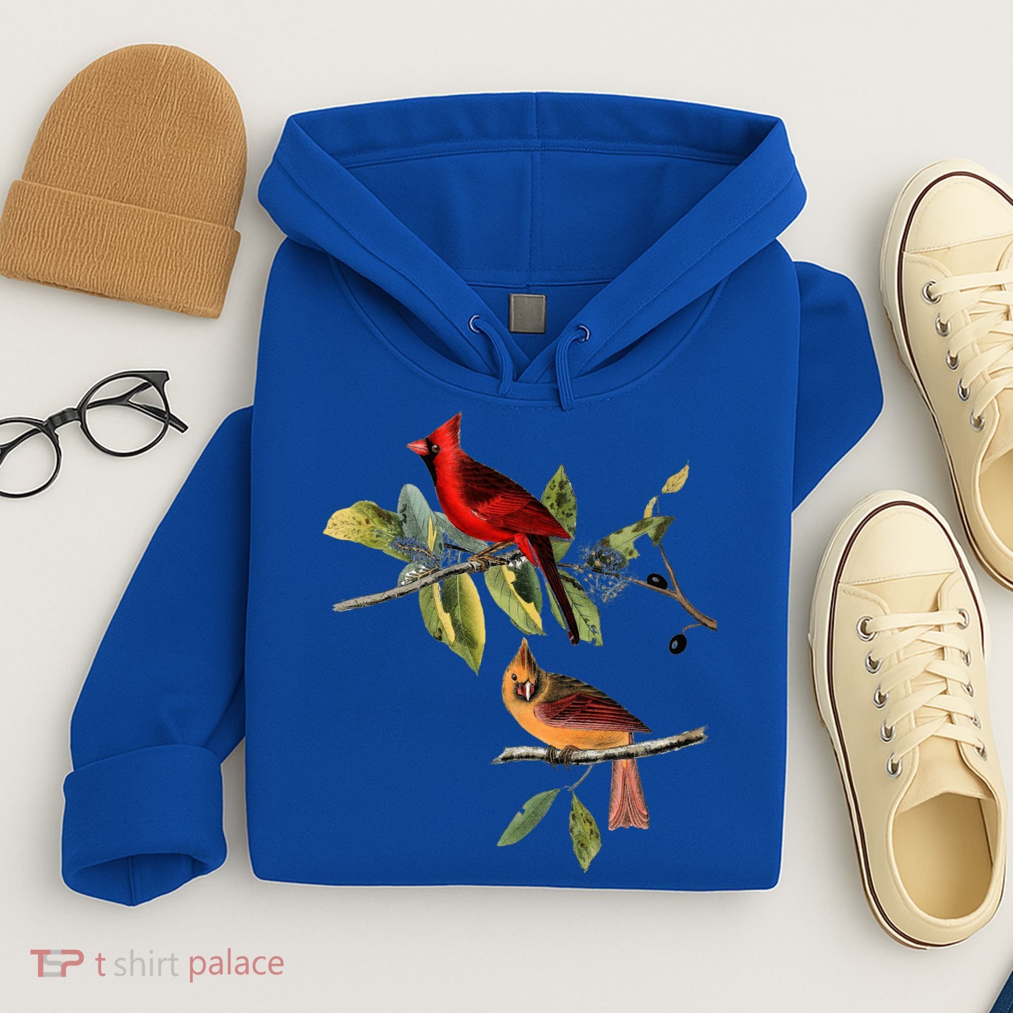Red Cardinal Bird Male Female Gift For Cardinal Bird Lovers Gift Hoodie