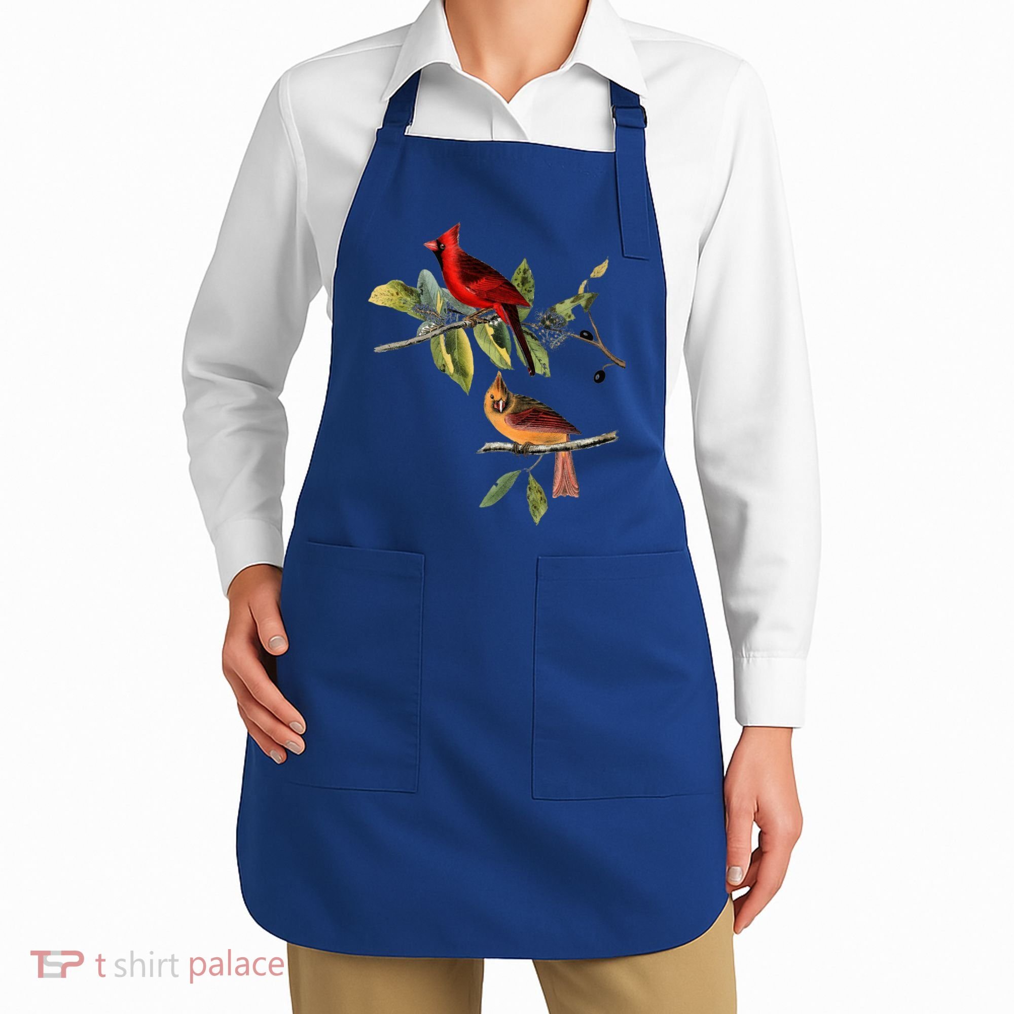 Red Cardinal Bird Male Female Gift For Cardinal Bird Lovers Gift Apron