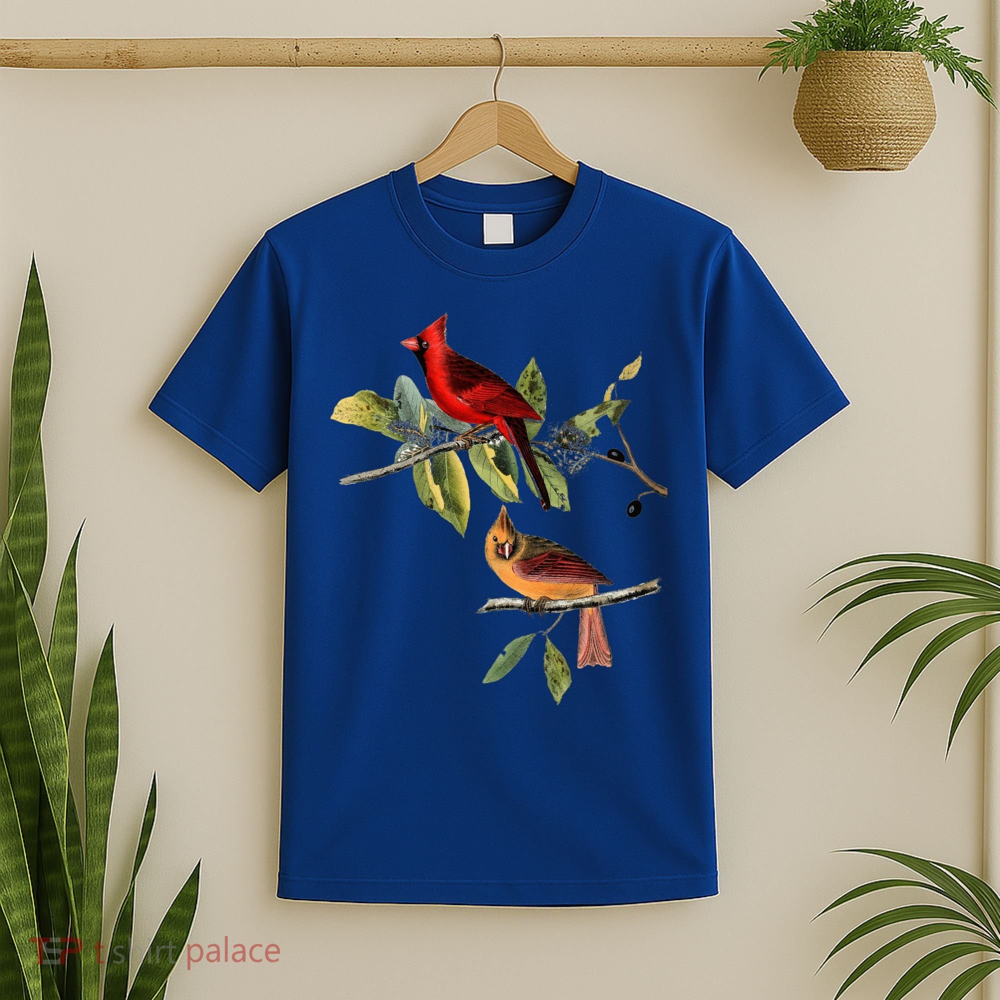 Red Cardinal Bird Male Female Gift For Cardinal Bird Lovers Gift T-Shirt