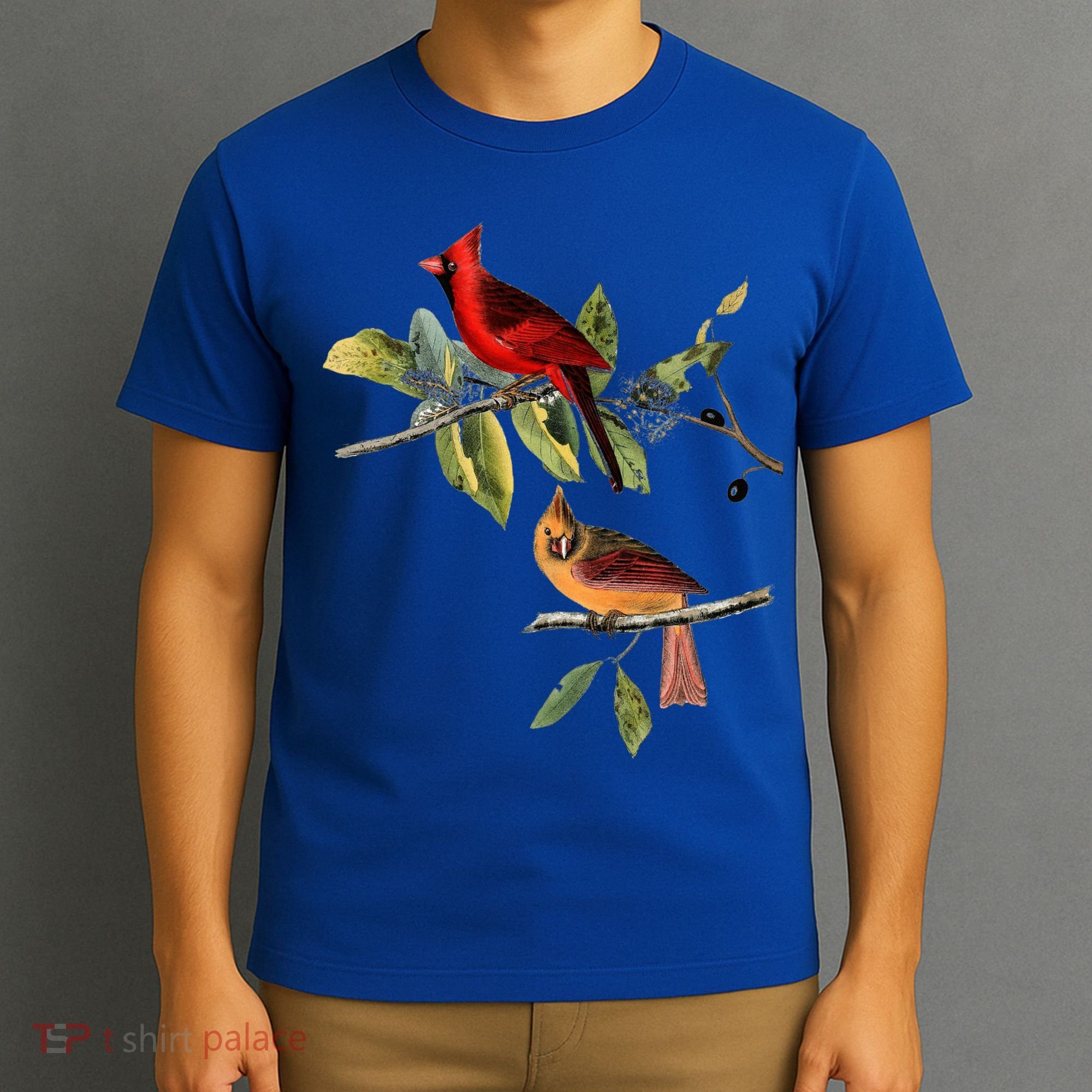 Red Cardinal Bird Male Female Gift For Cardinal Bird Lovers Gift T-Shirt