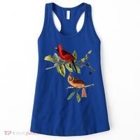 Red Cardinal Bird Male Female Gift For Cardinal Bird Lovers Gift Women's Tank Top thumb 0