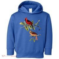 Red Cardinal Bird Male Female Gift For Cardinal Bird Lovers Gift Toddler Hoodie thumb 0