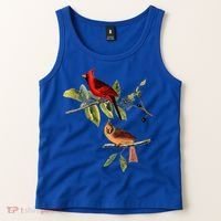 Red Cardinal Bird Male Female Gift For Cardinal Bird Lovers Gift Tank Top thumb 2