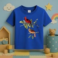 Red Cardinal Bird Male Female Gift For Cardinal Bird Lovers Gift Toddler T-Shirt thumb 3