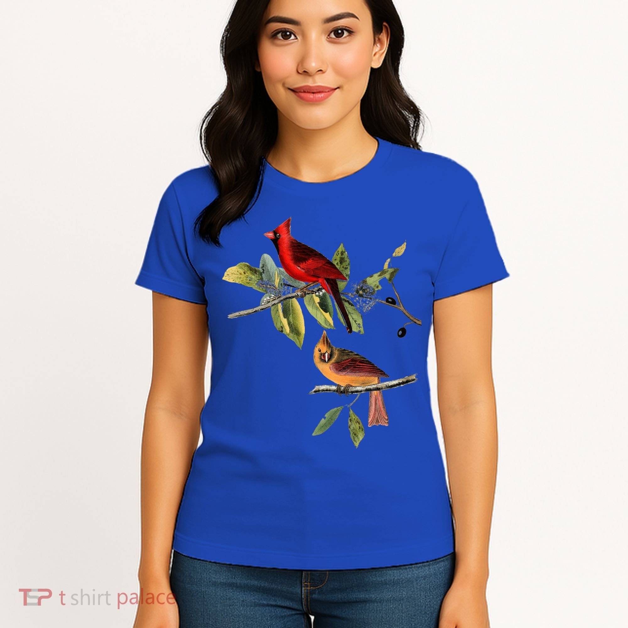 Red Cardinal Bird Male Female Gift For Cardinal Bird Lovers Gift Women's T-Shirt