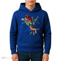 Red Cardinal Bird Male Female Gift For Cardinal Bird Lovers Gift Kids Hoodie thumb 4