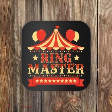Ringmaster Circus Birthday Party Circus Costume Coaster
