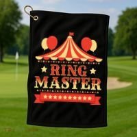 Ringmaster Circus Birthday Party Circus Costume Golf Towel thumb 1