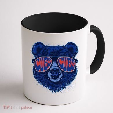 Retro Cubs Baseball Sports Fan Coffee Mug back
