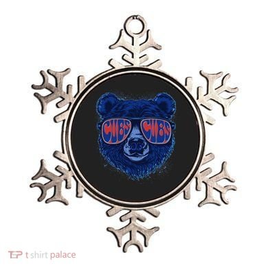 Retro Cubs Baseball Sports Fan Ornament