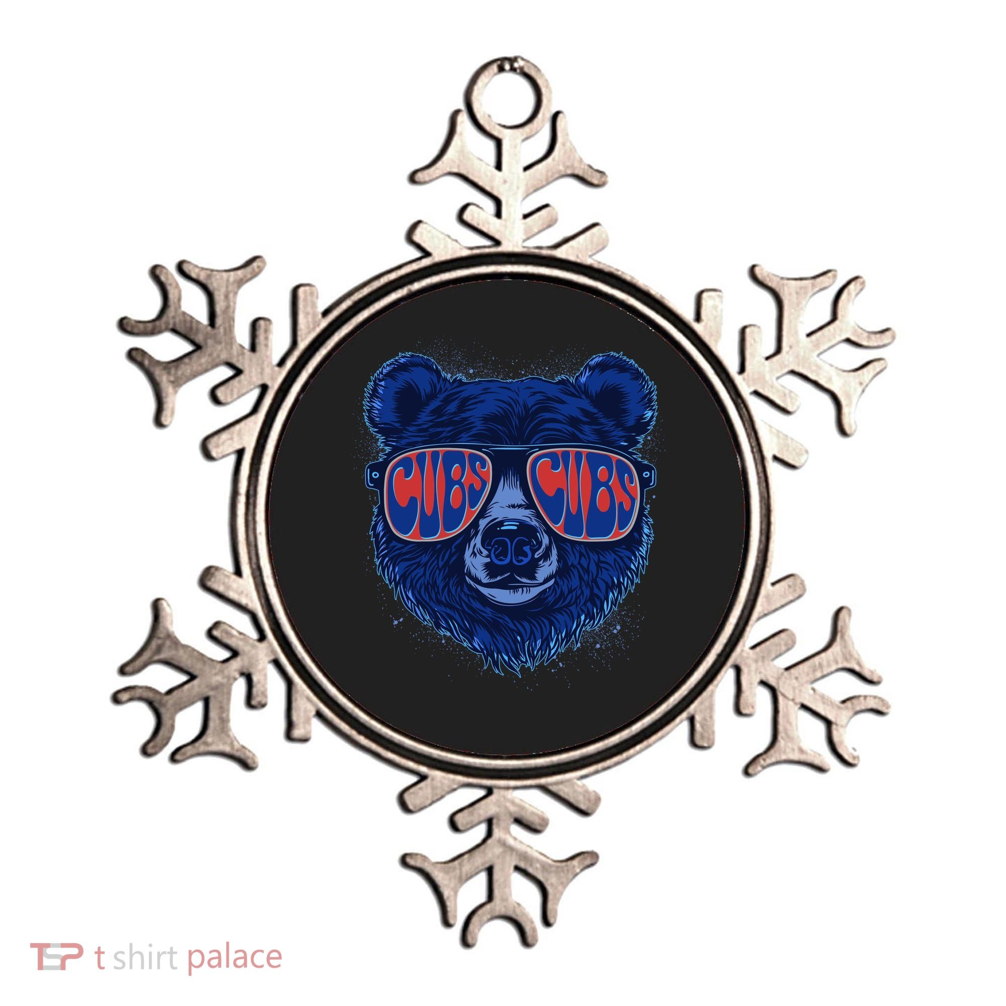 Retro Cubs Baseball Sports Fan Ornament