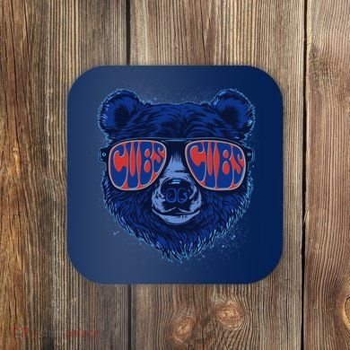 Retro Cubs Baseball Sports Fan Coaster